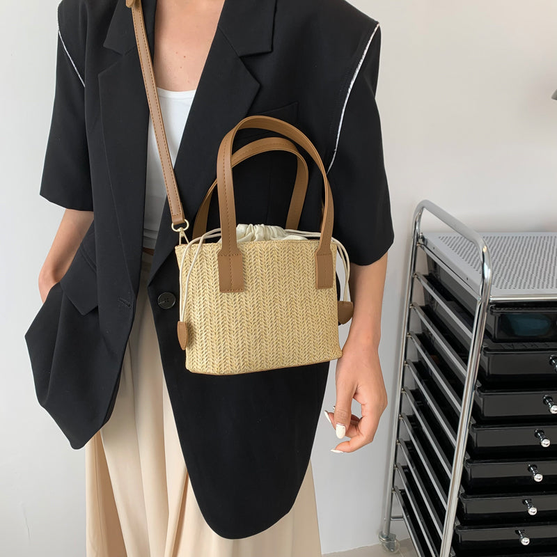 Aurélien | Marie Mini-Strohtasche
