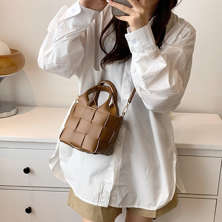 Aurélien | Cora Mini-Handtasche in Flechtoptik