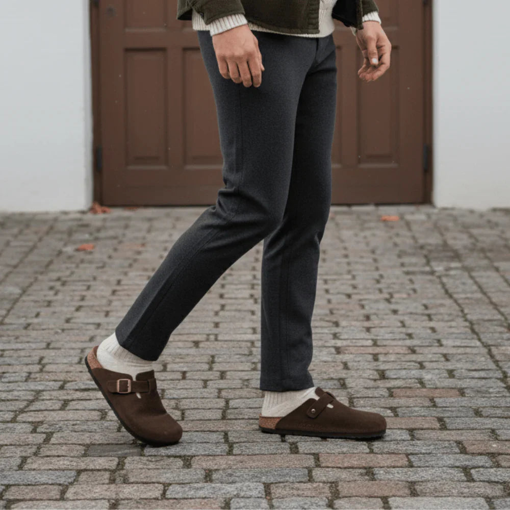 Oslo Clogs | Weiche Wildleder-Optik (Räumungsverkauf)