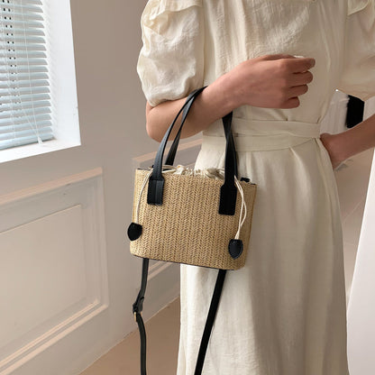 Aurélien | Marie Mini-Strohtasche