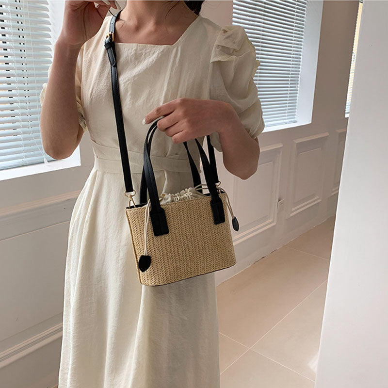 Aurélien | Marie Mini-Strohtasche