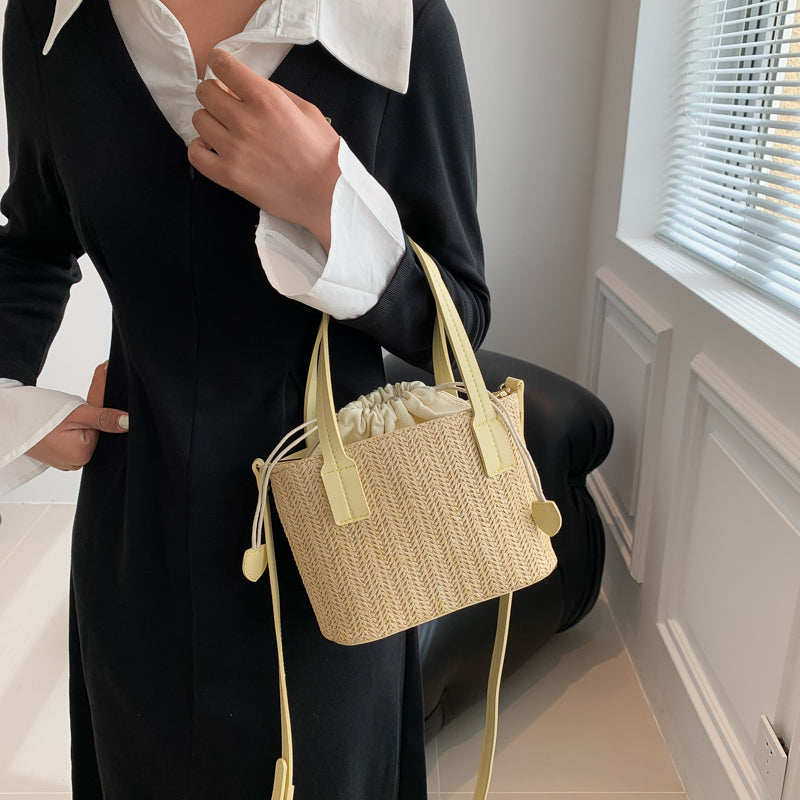 Aurélien | Marie Mini-Strohtasche