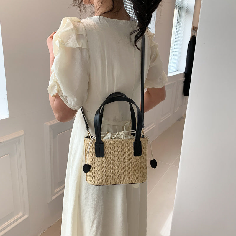 Aurélien | Marie Mini-Strohtasche