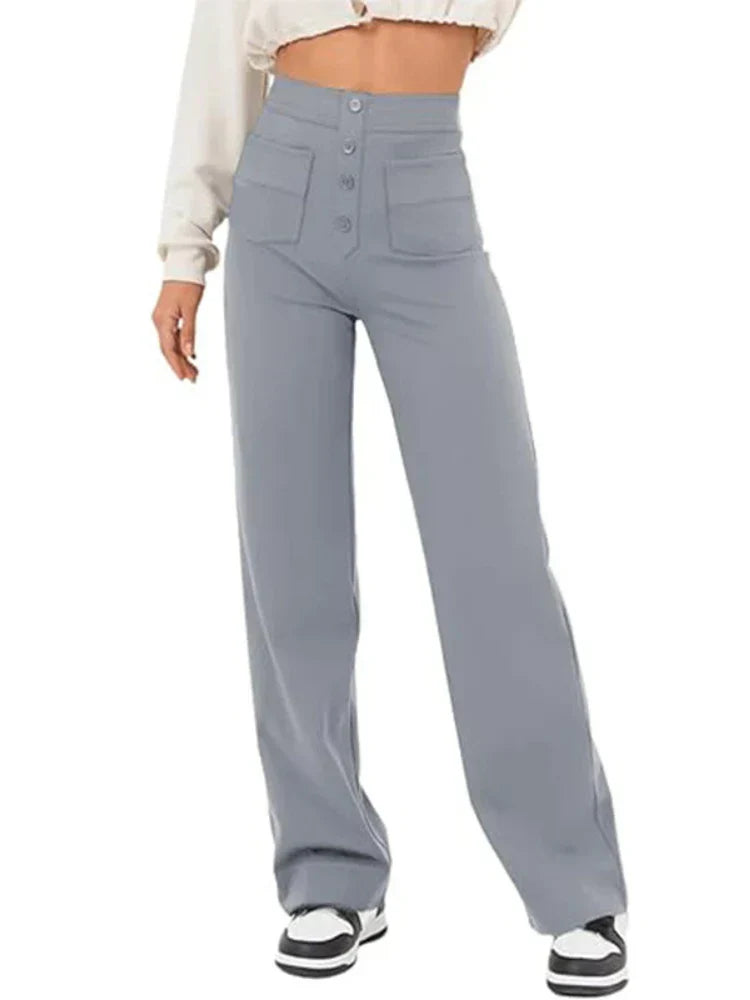Aurélien | Elegante High-Waist-Hose mit elastischem Bund