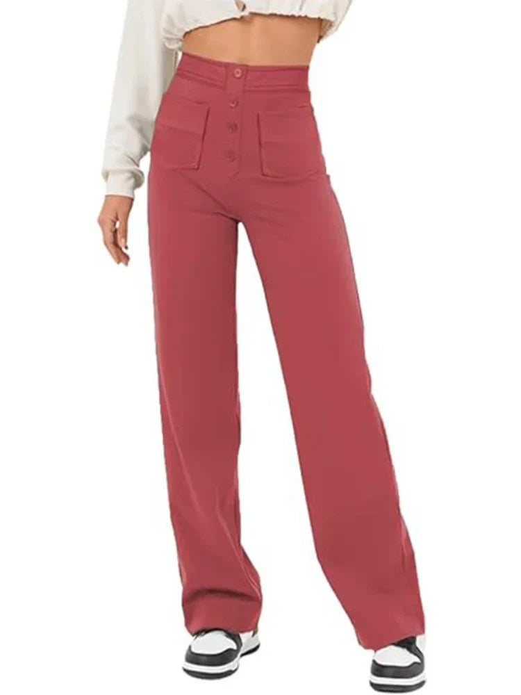 Aurélien | Elegante High-Waist-Hose mit elastischem Bund
