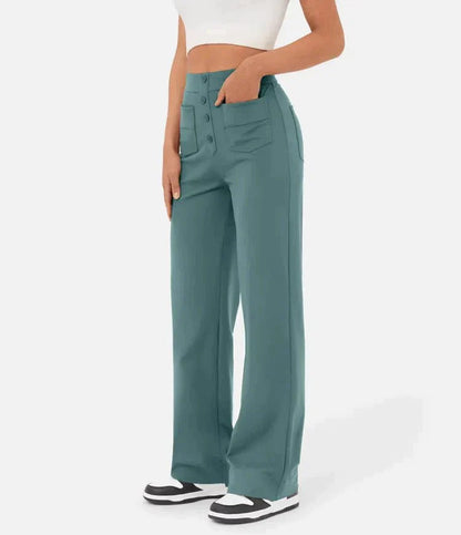 Aurélien | Lässige High-Waist-Hose mit elastischem Bund