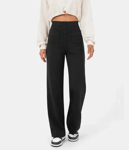 Aurélien | Lässige High-Waist-Hose mit elastischem Bund