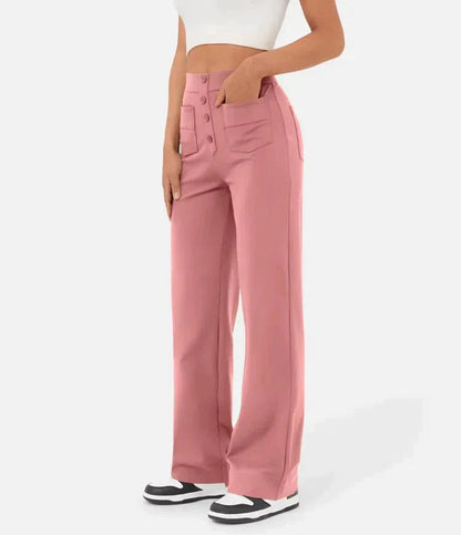 Aurélien | Lässige High-Waist-Hose mit elastischem Bund