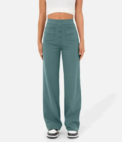 Aurélien | Lässige High-Waist-Hose mit elastischem Bund
