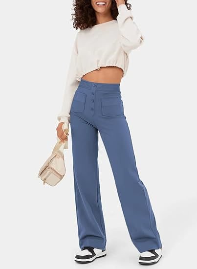 Aurélien | Lässige High-Waist-Hose mit elastischem Bund