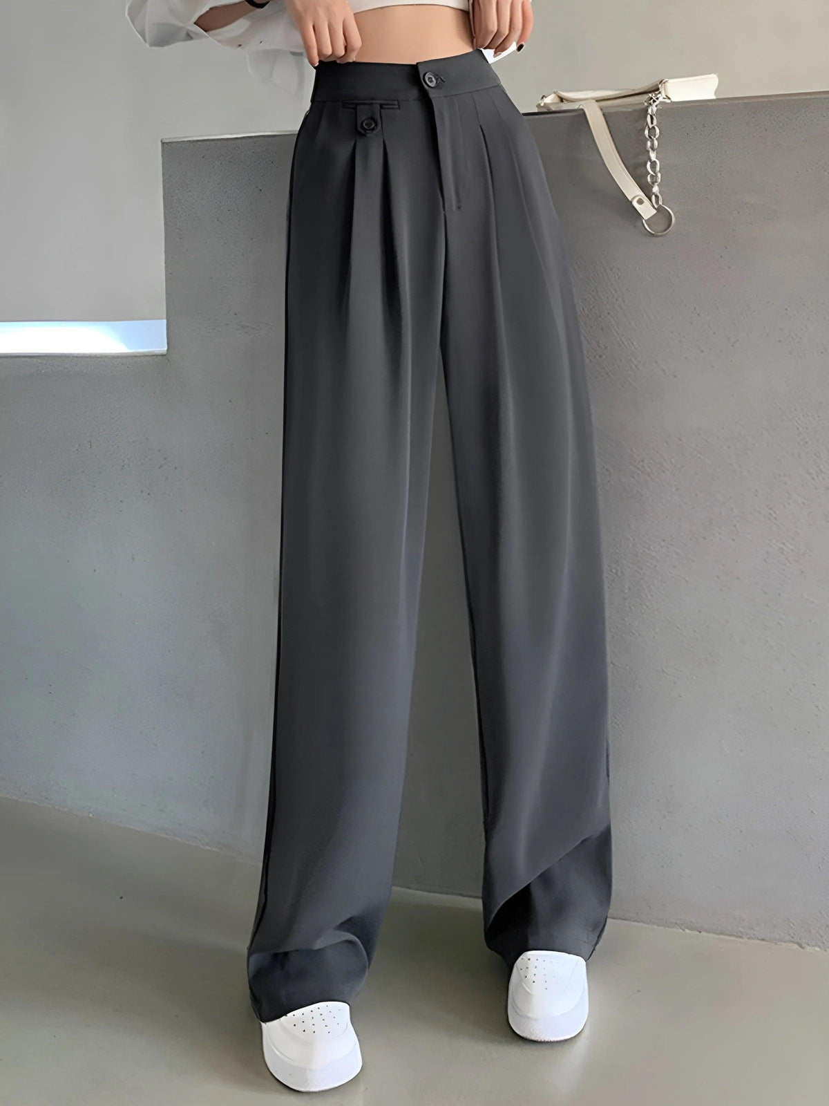 Aurélien | Elegante Hose mit weitem Bein