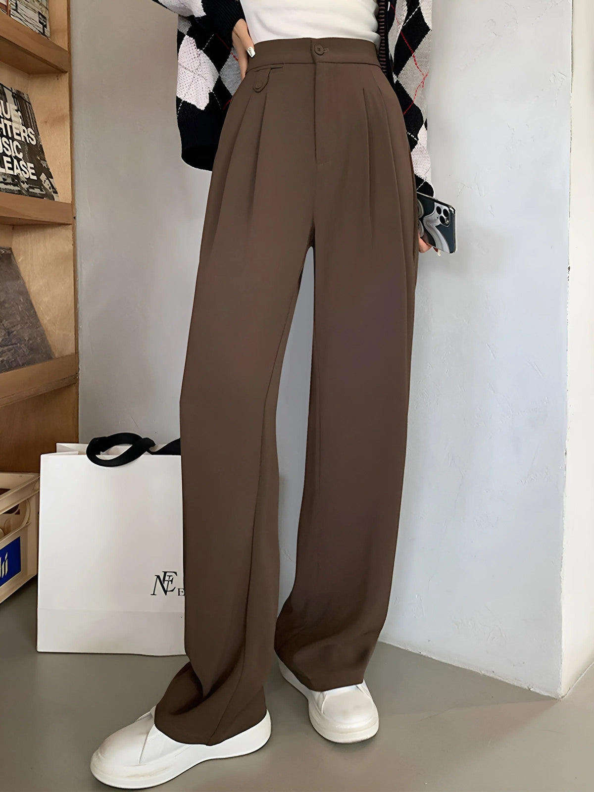 Aurélien | Elegante Hose mit weitem Bein